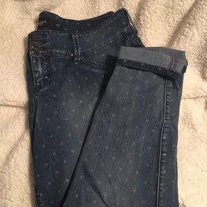 Torrid Polka Dot Denim Jeans